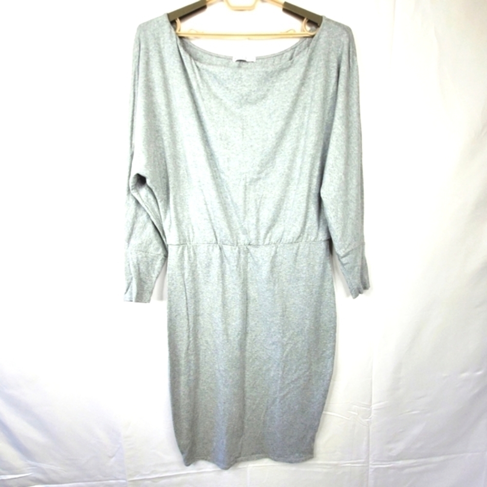 Rebdolls Dolman Sleeve Midi Dress Size 4X Stretch Gray Y2K Casual Soft Stretch